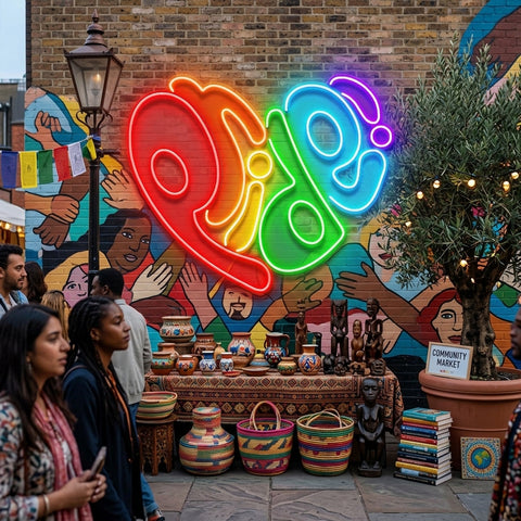 Pride In Heart LED Neon Sign Light Pop Art