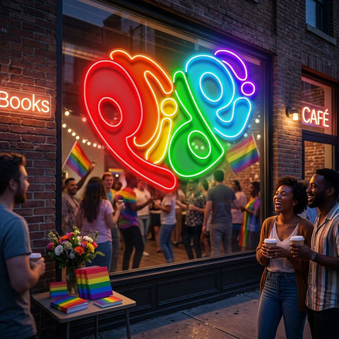 Pride In Heart LED Neon Sign Light Pop Art