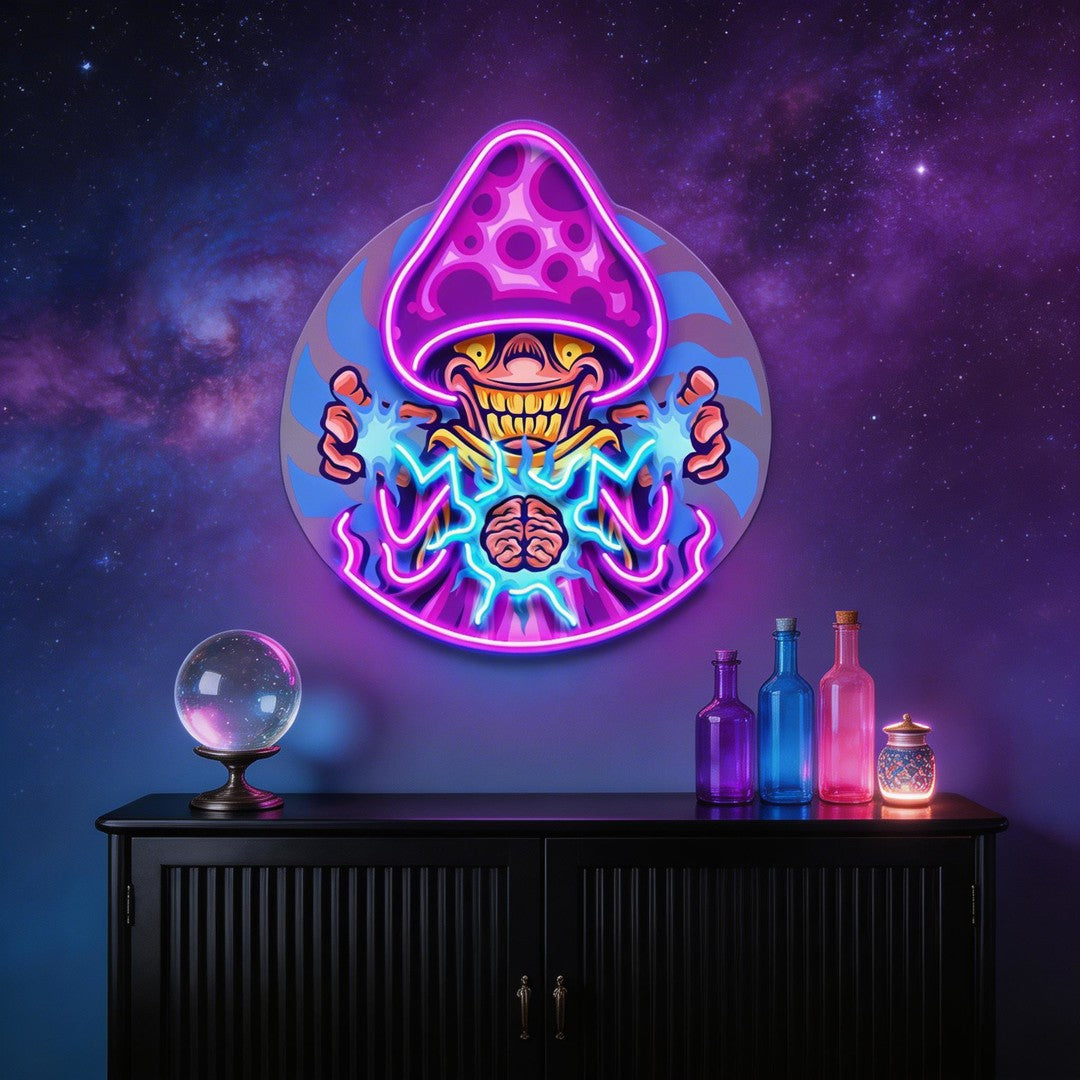 Psy Brain Charge LED Neon Sign Light Pop Art