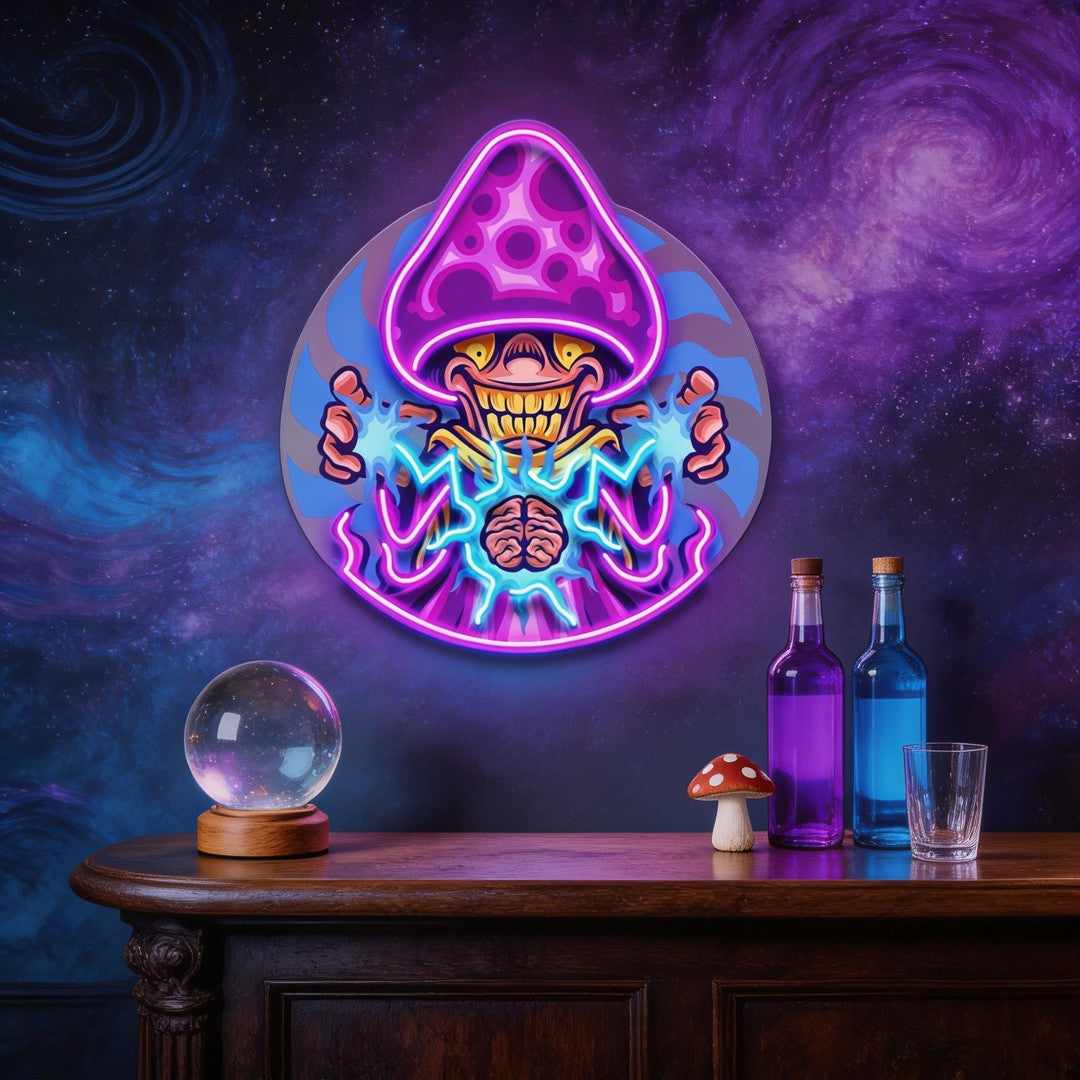 Psy Brain Charge LED Neon Sign Light Pop Art