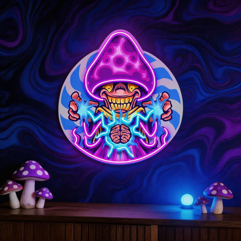 Psy Brain Charge LED Neon Sign Light Pop Art