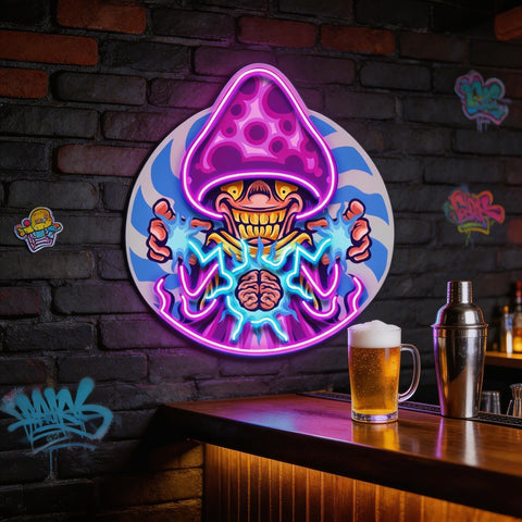 Psy Brain Charge LED Neon Sign Light Pop Art