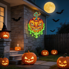Pumpkin Monster Artwork Led Neon Sign Light