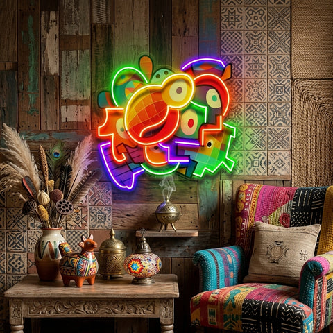 Quirky Elements Abstract Art LED Neon Sign Light Pop Art