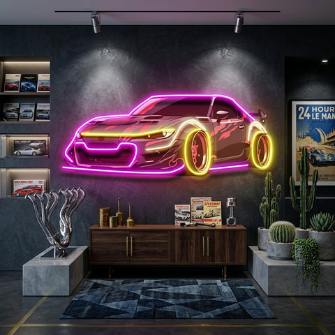Race Drift LED Neon Sign Light Pop Art
