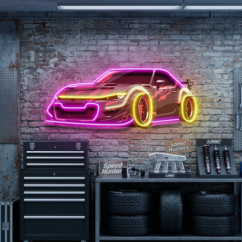 Race Drift LED Neon Sign Light Pop Art