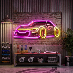 Race Drift LED Neon Sign Light Pop Art
