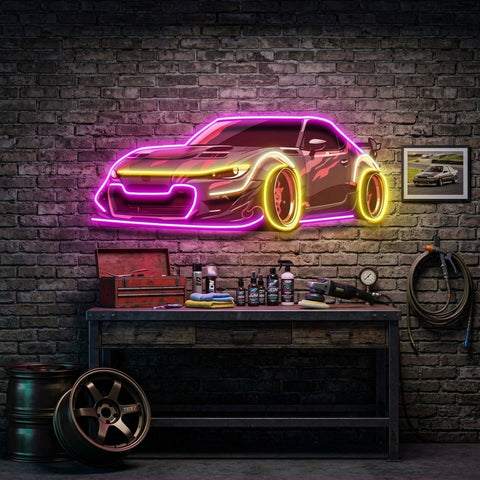 Race Drift LED Neon Sign Light Pop Art