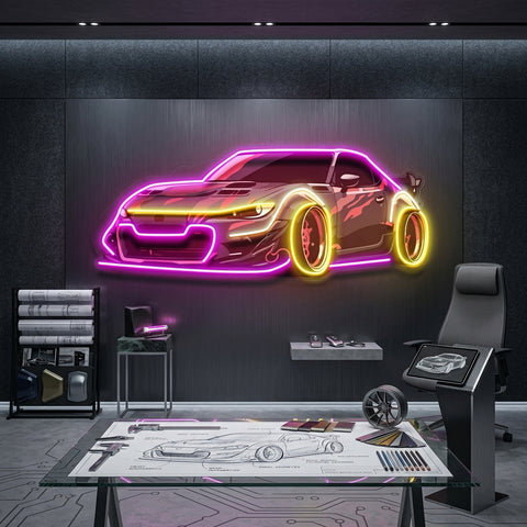 Race Drift LED Neon Sign Light Pop Art