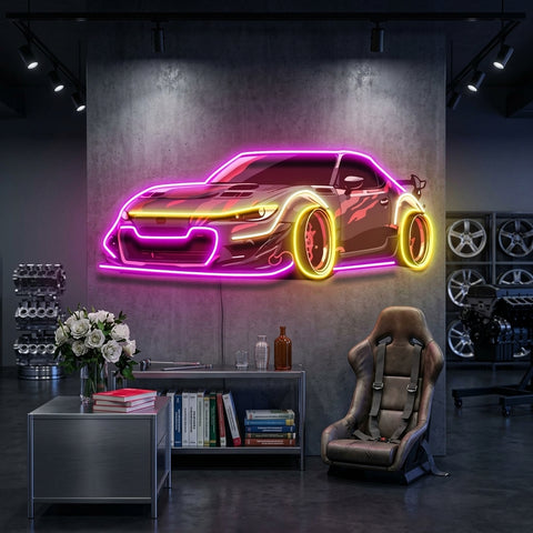 Race Drift LED Neon Sign Light Pop Art