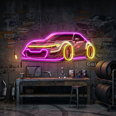 Race Drift LED Neon Sign Light Pop Art