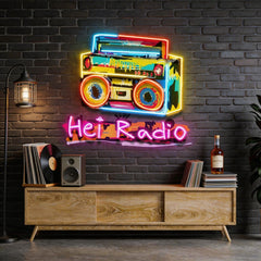 Radio Expressionism Style LED Neon Sign Light Pop Art