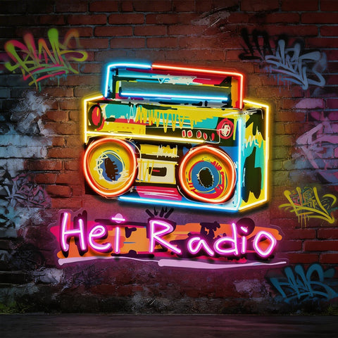 Radio Expressionism Style LED Neon Sign Light Pop Art