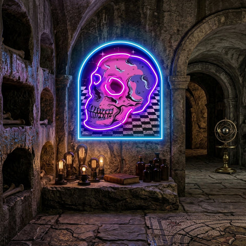 Reckless Skull LED Neon Sign Light Pop Art