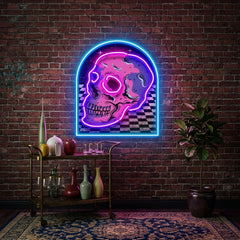 Reckless Skull LED Neon Sign Light Pop Art