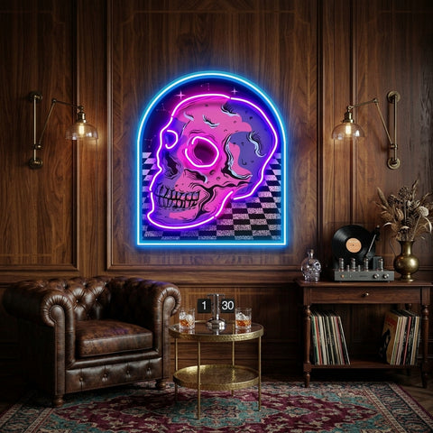 Reckless Skull LED Neon Sign Light Pop Art