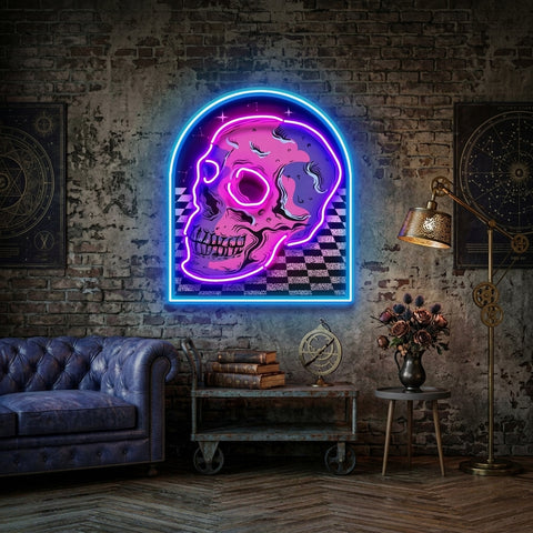 Reckless Skull LED Neon Sign Light Pop Art