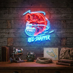 Red Snapper LED Neon Sign Light Pop Art
