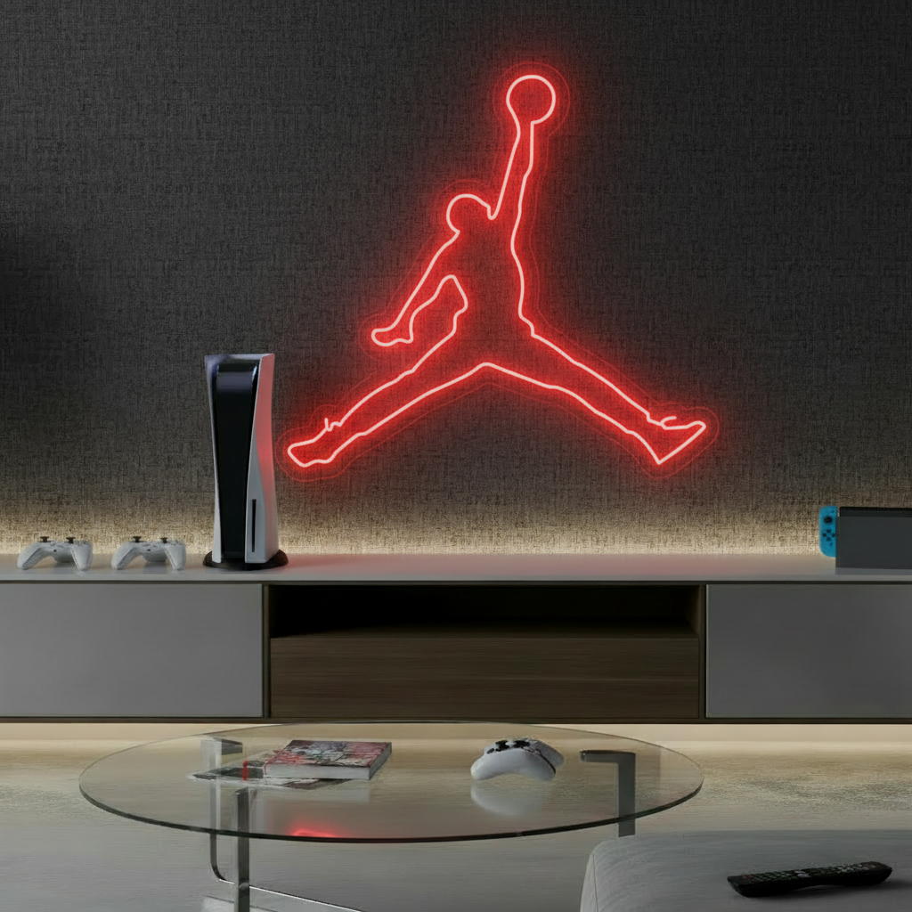 Jordan Neon Sign, Basketball Neon Sign - VN03 - Customneonstudio