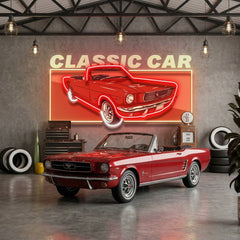 Retro Car LED Neon Sign Light Pop Art