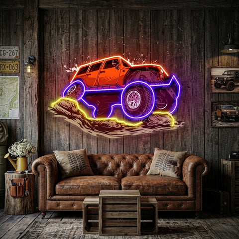 Rock Crowler LED Neon Sign Light Pop Art
