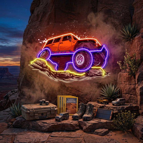 Rock Crowler LED Neon Sign Light Pop Art