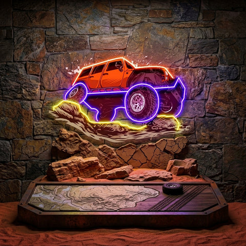 Rock Crowler LED Neon Sign Light Pop Art