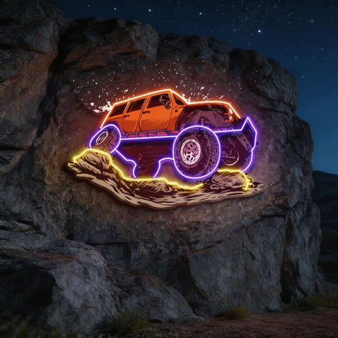 Rock Crowler LED Neon Sign Light Pop Art