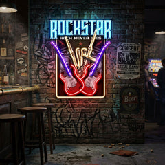Rock Star LED Neon Sign Light Pop Art