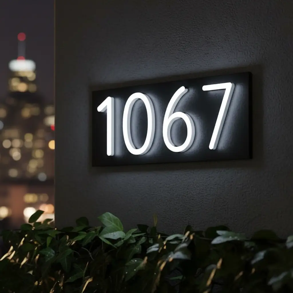 Personalized House Number Plaque Custom Address Plaque