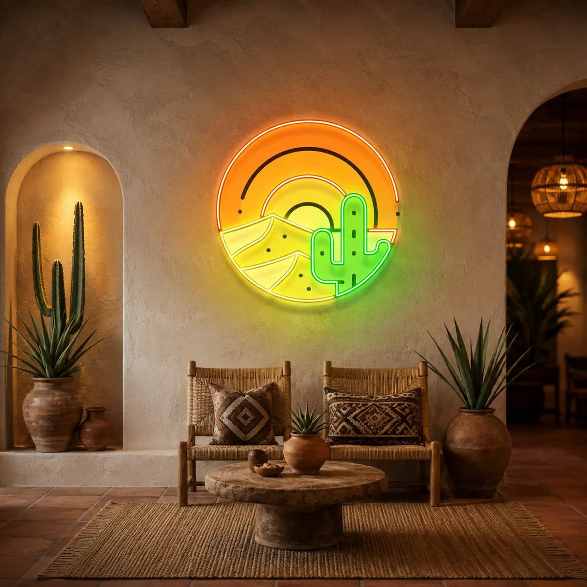 Sahara Desert Sunset LED Neon Sign Light Pop Art