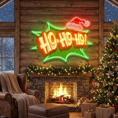 Santa Laughing Art Work Led Neon Sign Light