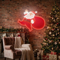 Santa is comin Art Work Led Neon Sign Light