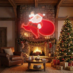 Santa is comin Art Work Led Neon Sign Light