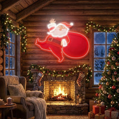 Santa is comin Art Work Led Neon Sign Light