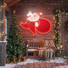 Santa is comin Art Work Led Neon Sign Light