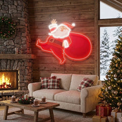 Santa is comin Art Work Led Neon Sign Light