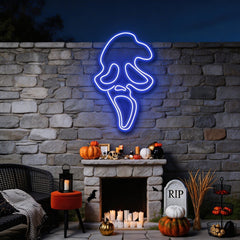Scream Ghost Neon Sign