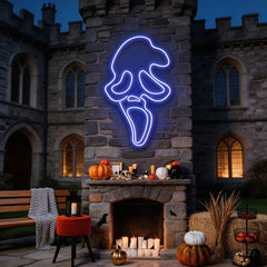 Scream Ghost Neon Sign