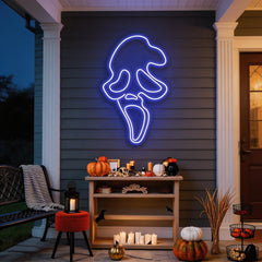 Scream Ghost Neon Sign