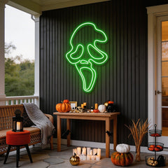 Scream Ghost Neon Sign