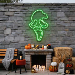 Scream Ghost Neon Sign
