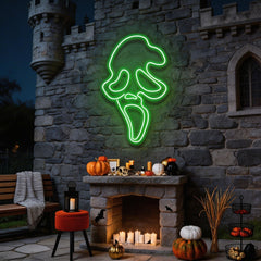 Scream Ghost Neon Sign
