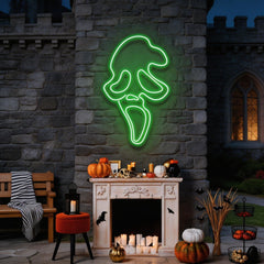 Scream Ghost Neon Sign