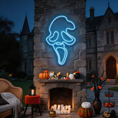 Scream Ghost Neon Sign