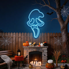 Scream Ghost Neon Sign