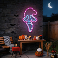 Scream Ghost Neon Sign