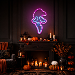 Scream Ghost Neon Sign