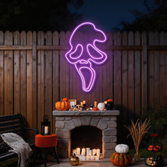 Scream Ghost Neon Sign
