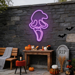 Scream Ghost Neon Sign